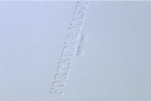 embossed business card printing